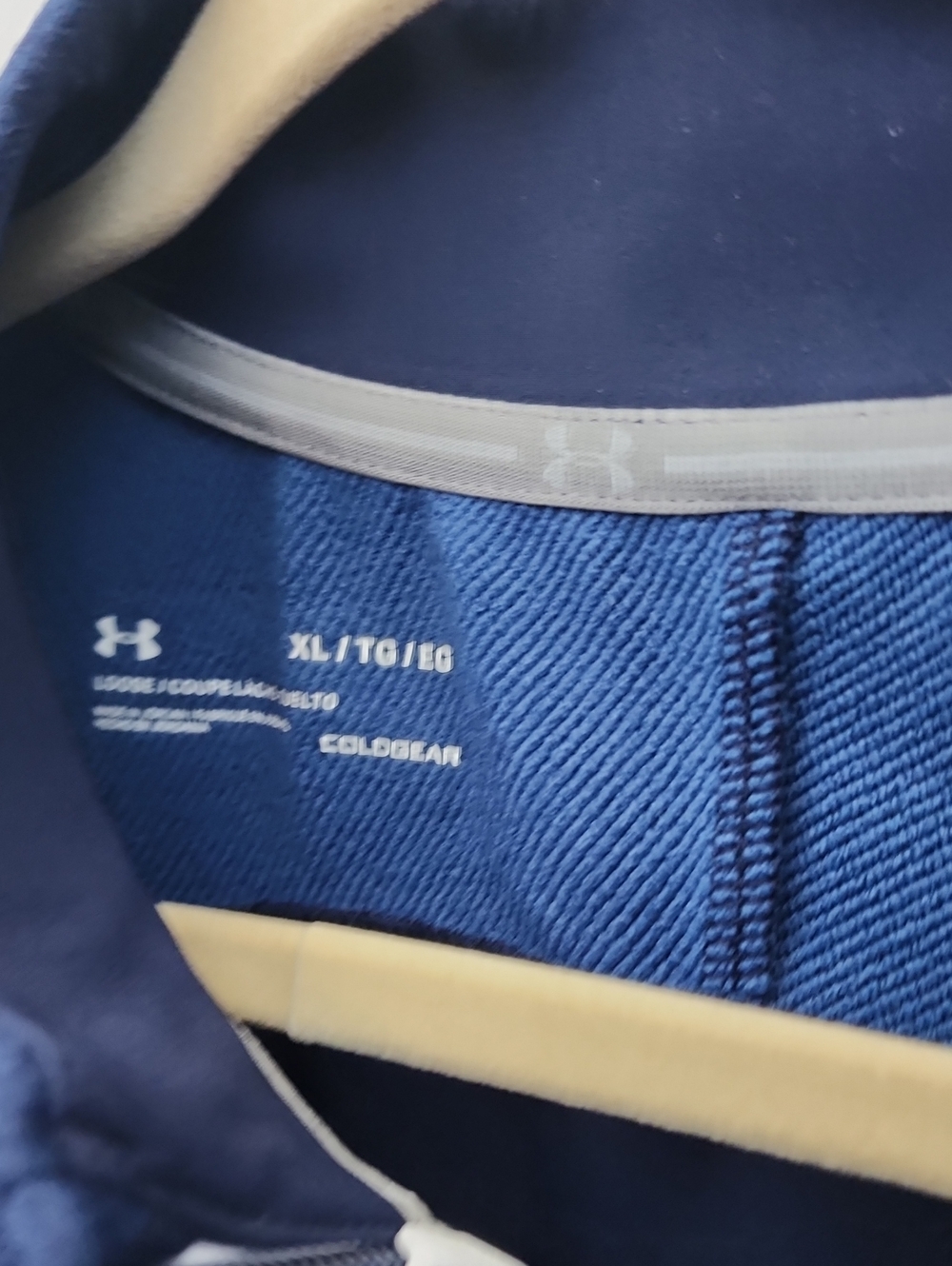 Under Armour Men's Navy Quarter-Zip Pullover with Pepsico warehouse brands Logo - Picture 4 of 4